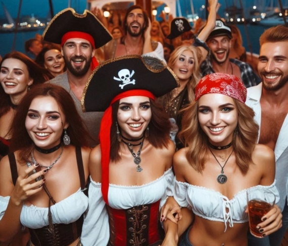 Пиратская вечеринка на теплоходе в Сочи